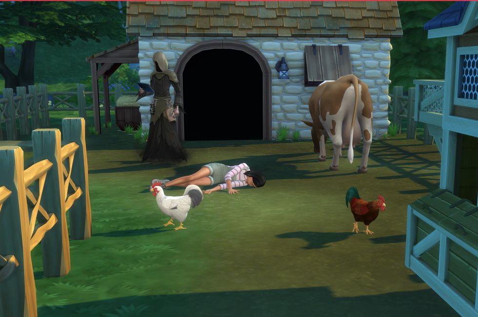 the sims 4 cottage living chicken death