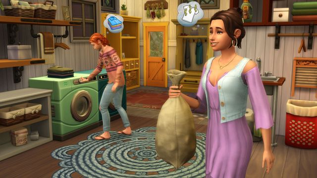 Les trucs de la journée de la blanchisse des Sims 4
