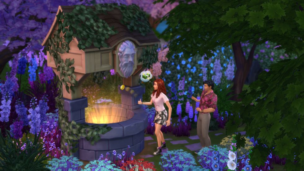 Los Sims 4 Paquete de artículos de jardín romántico, pozo de los deseos