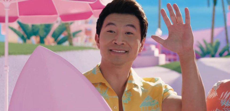 Simu Liu (Rival Ken) in 2023  Barbie movies, Beach outfit, Barbie