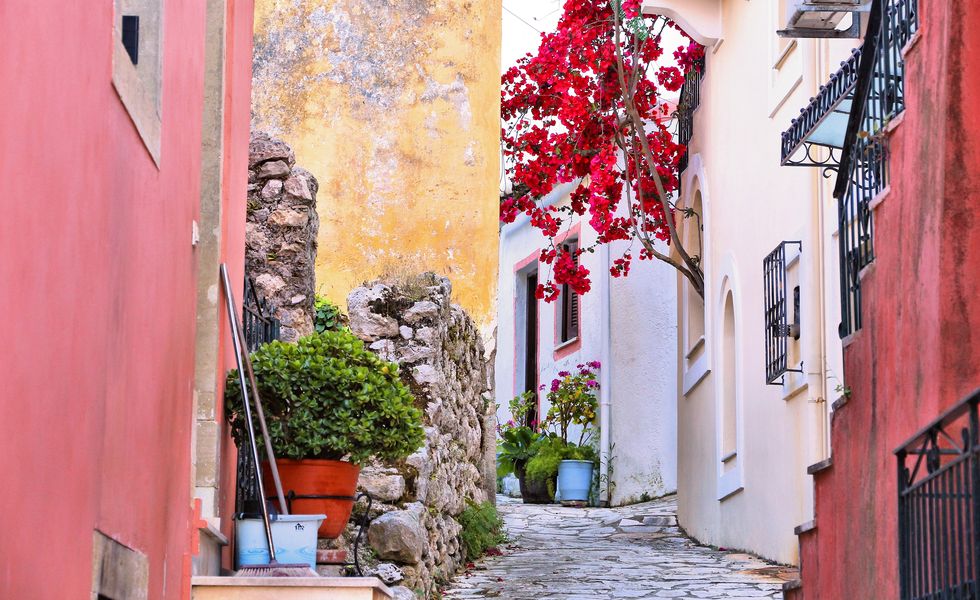 Sinarades village, Corfu