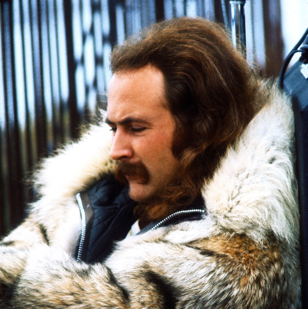 big sur, ca september 1415 singer david crosby of crosby, stills and nash looks on in a fur coat during the big sur folk festival at the esalen institue on september 1415, 1969 in big sur, california photo by robert altmanmichael ochs archivesgetty images