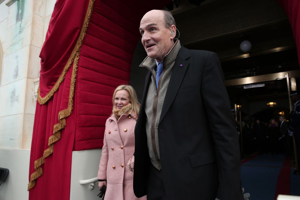 james taylor walking and holding his wifes hand