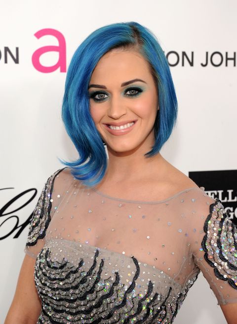 blue hair color ideas   katy perry