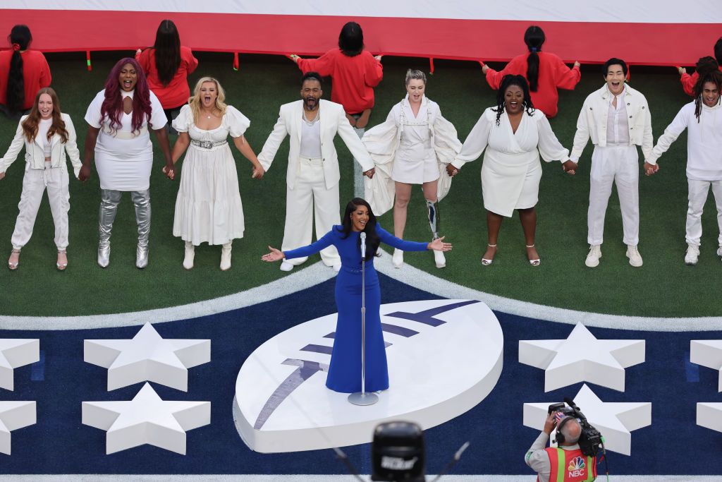 Super Bowl 2022: Mickey Guyton Sings National Anthem