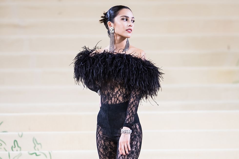 Olivia Rodrigo Makes Jaw-Dropping Appearance in Sheer Lace Saint Laurent  Bodysuit to Met Gala 2021