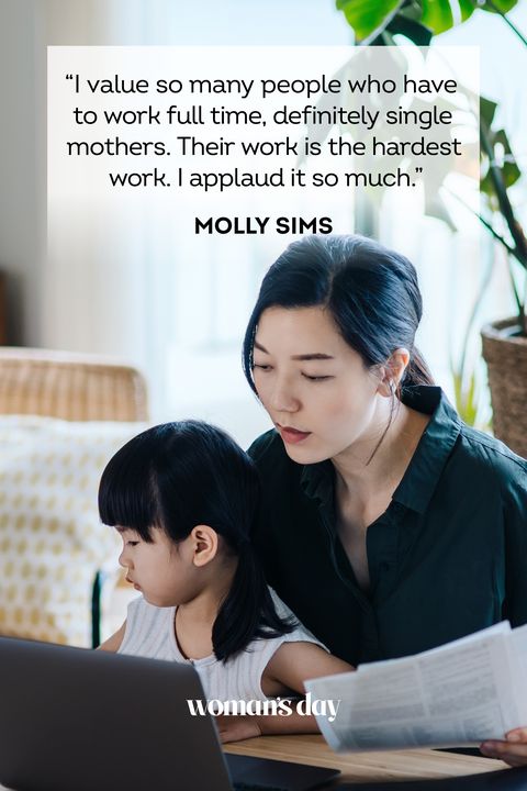 single mom quotes molly sims