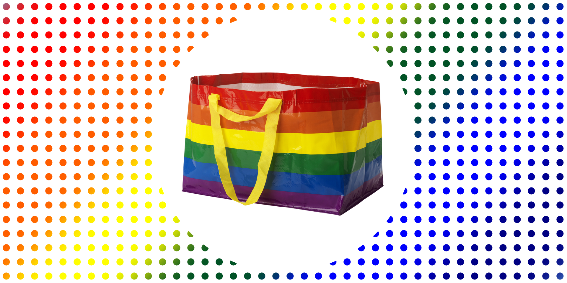 Details about   IKEA KVANTING Rainbow Pride Striped Reusable Bag LMTD EDITION Buy More & Save 