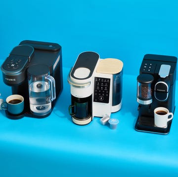 best single serve coffee maker three single serve coffee makers on a blue background