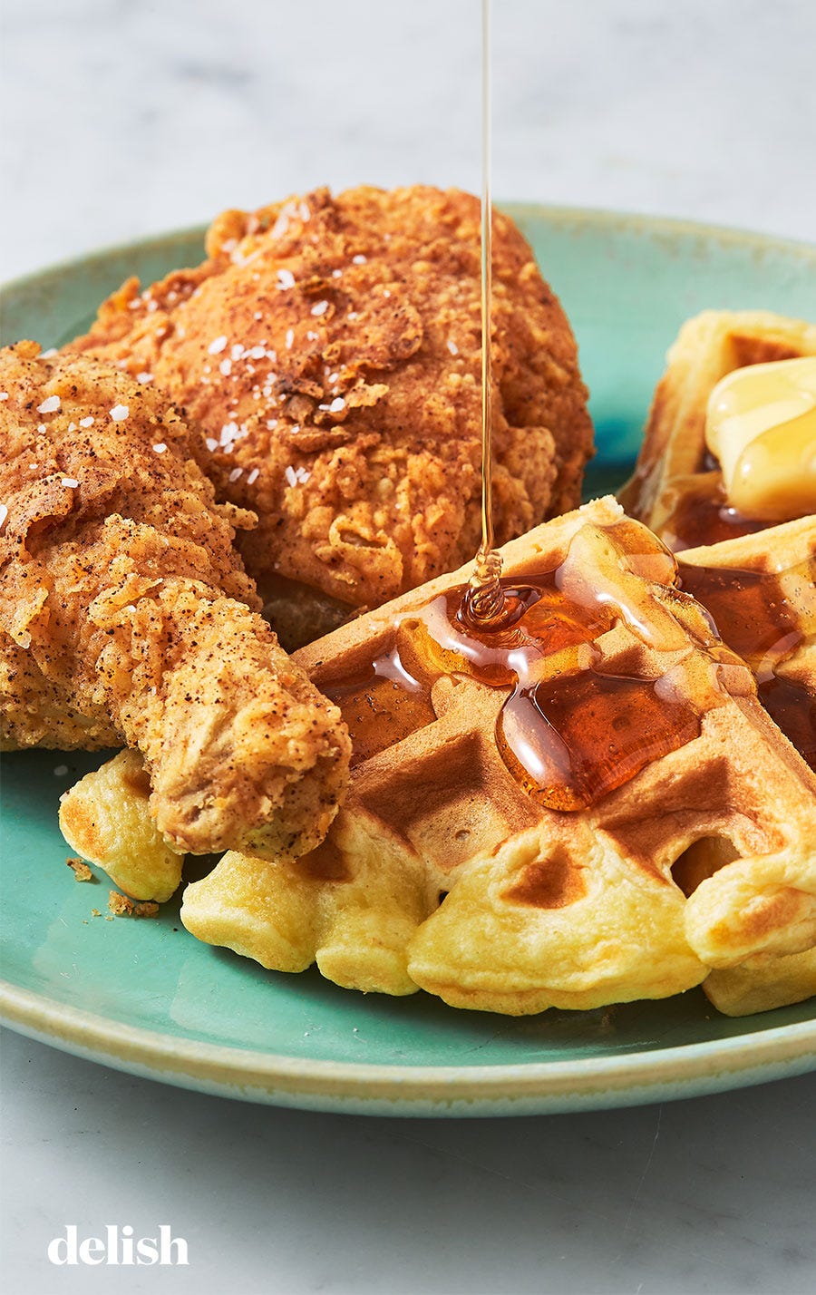 chicken and waffles