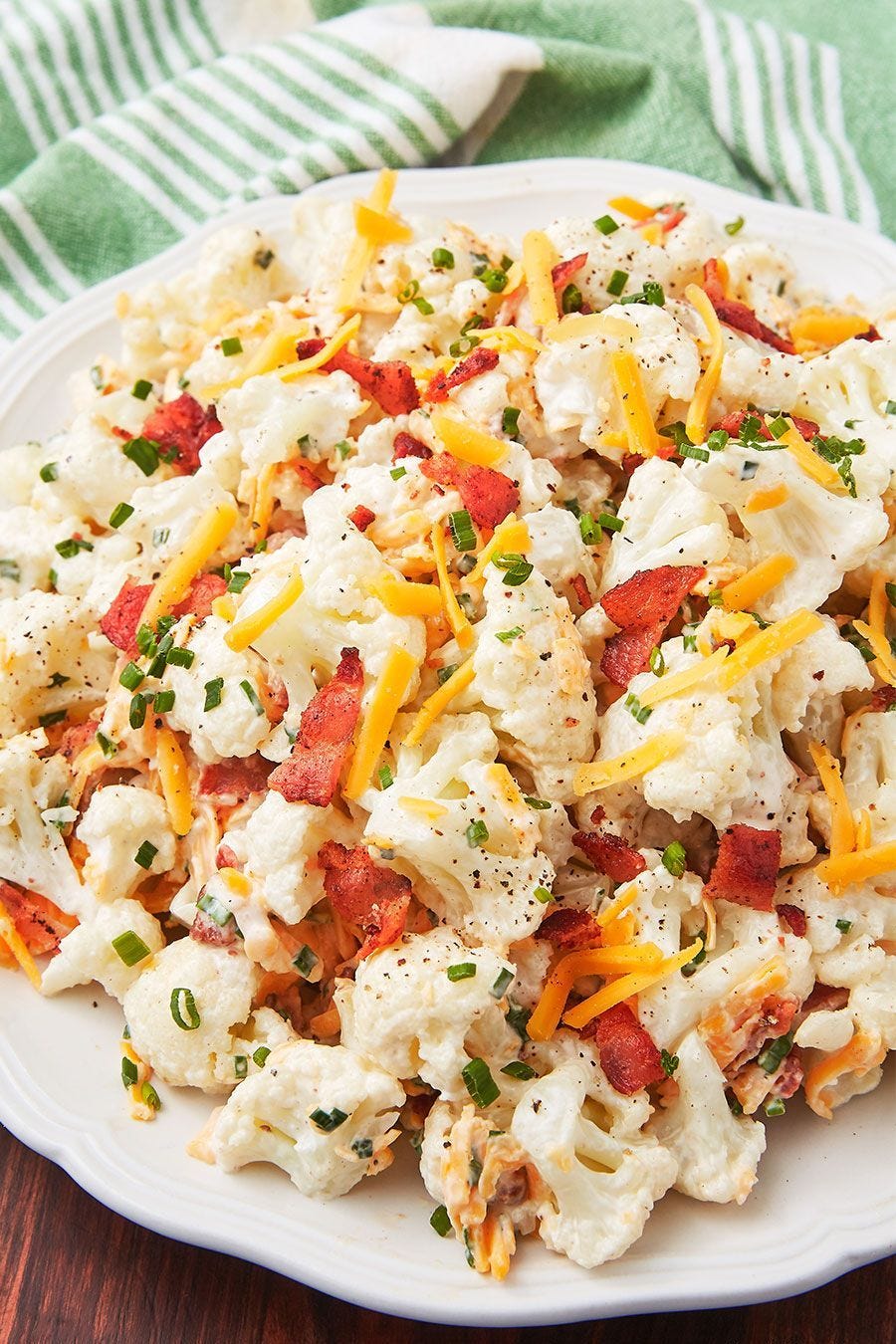 loaded cauliflower salad