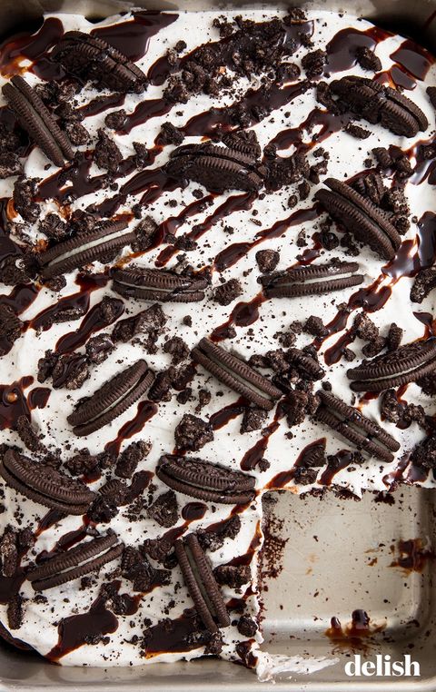 Oreogasm Poke Cake - Delish.com