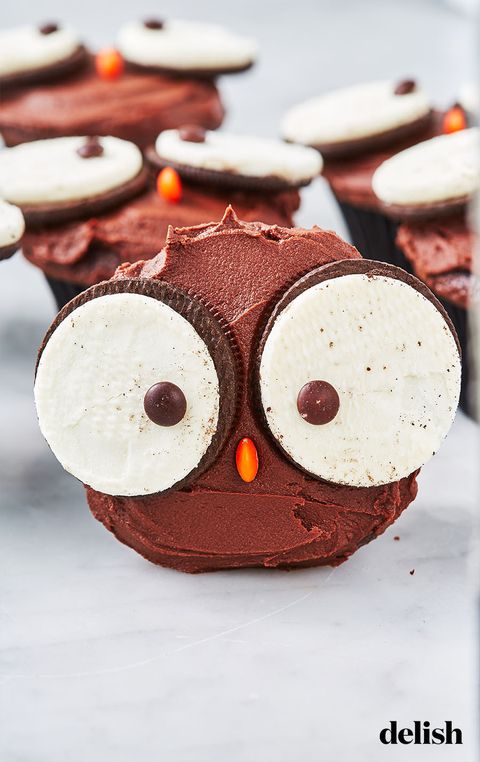 Owl Cupcakes - Delish.com