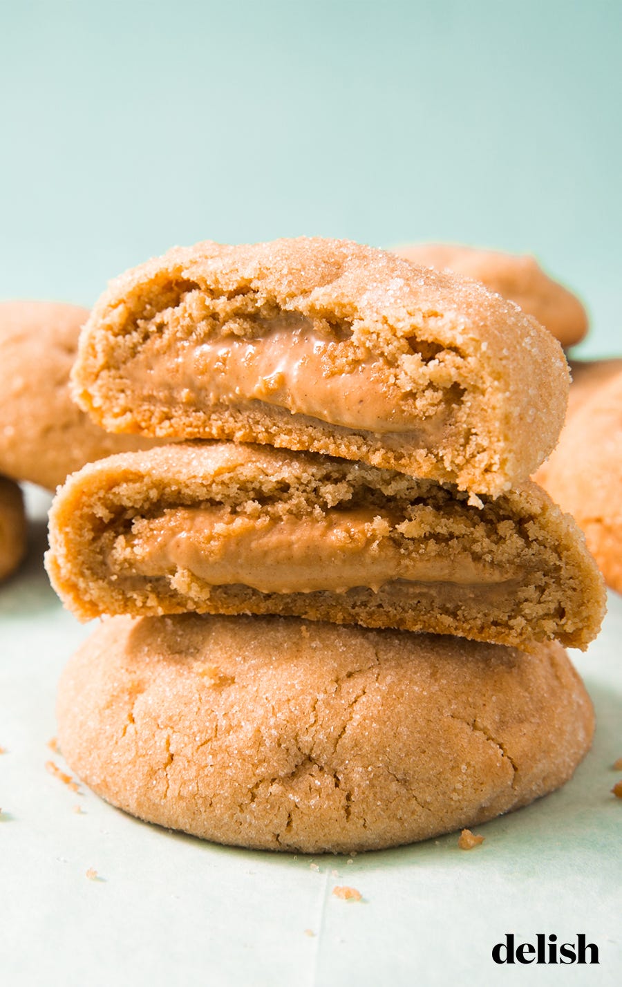 peanut butter stuffed cookies
