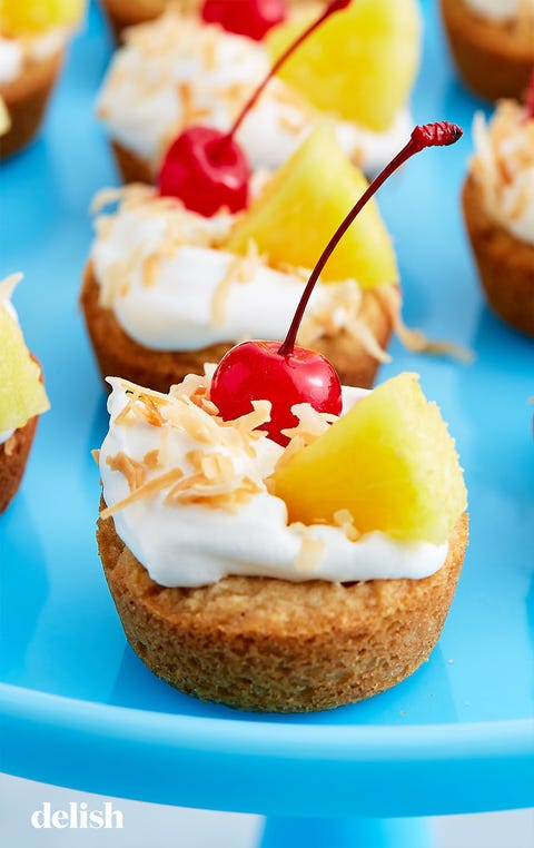 pina colada cookie cups delishcom