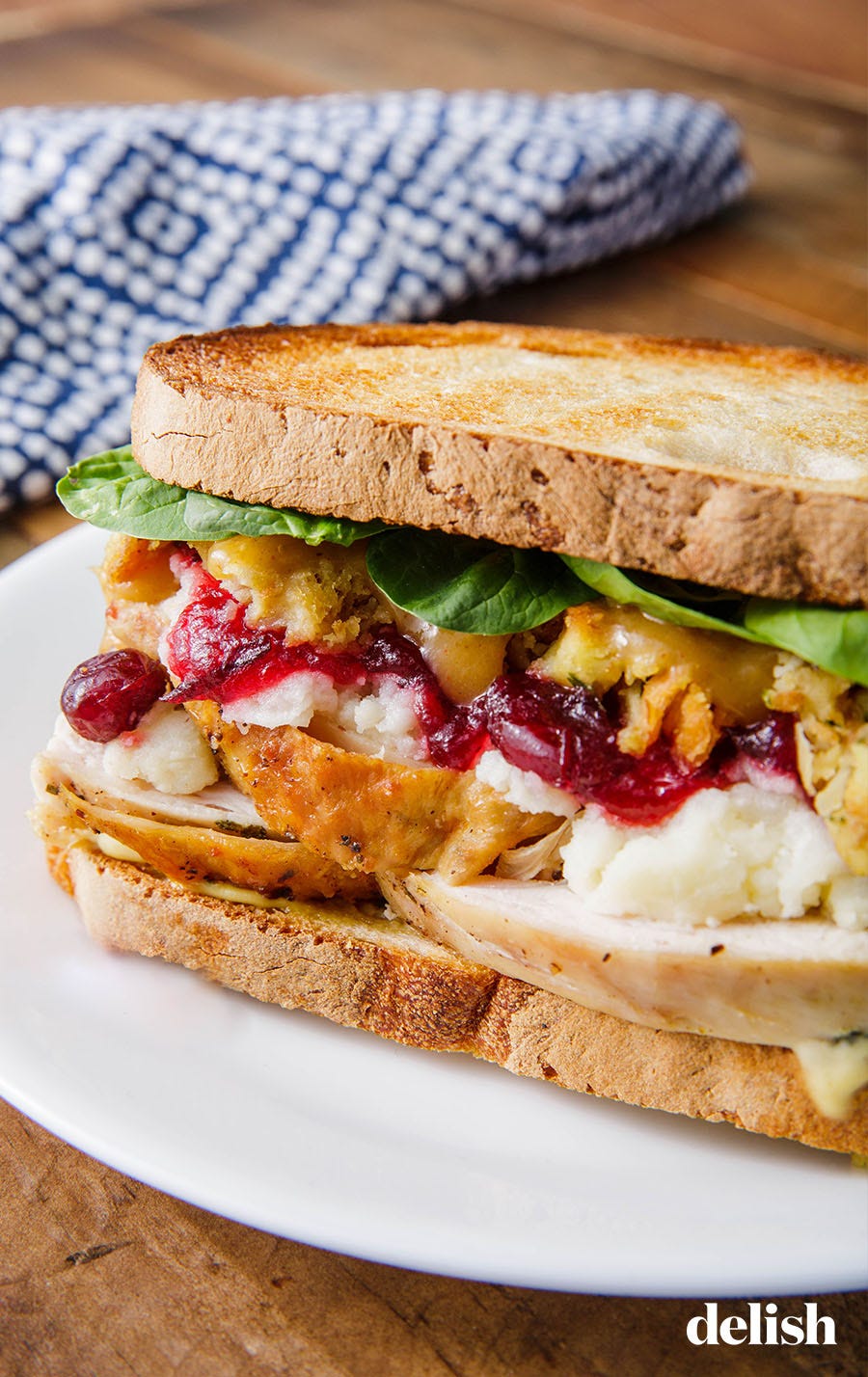 Best Thanksgiving Sandwich Recipe - How to Make Thanksgiving Sandwich