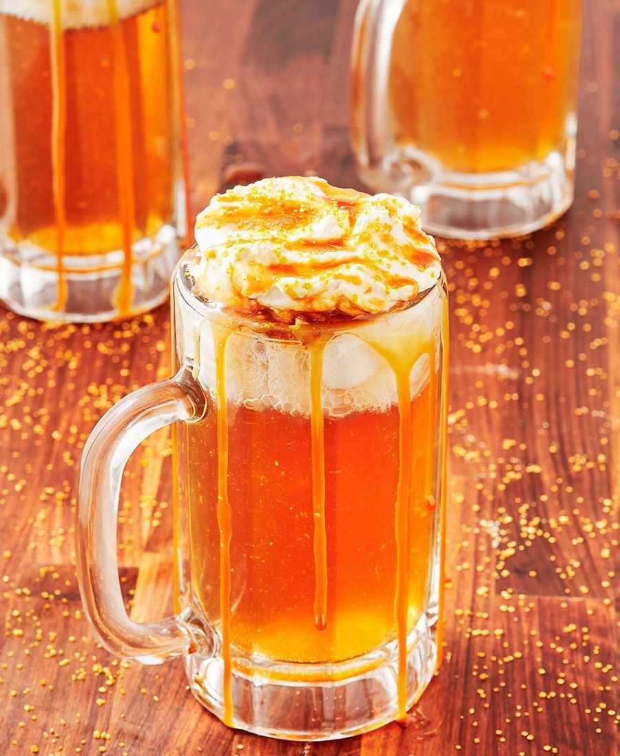 26 Dessert Cocktail Recipes Easy Sweet Cocktail Drink Ideas   Singleimagetext Boozy Butterbeer Punch Pin 1658442257 