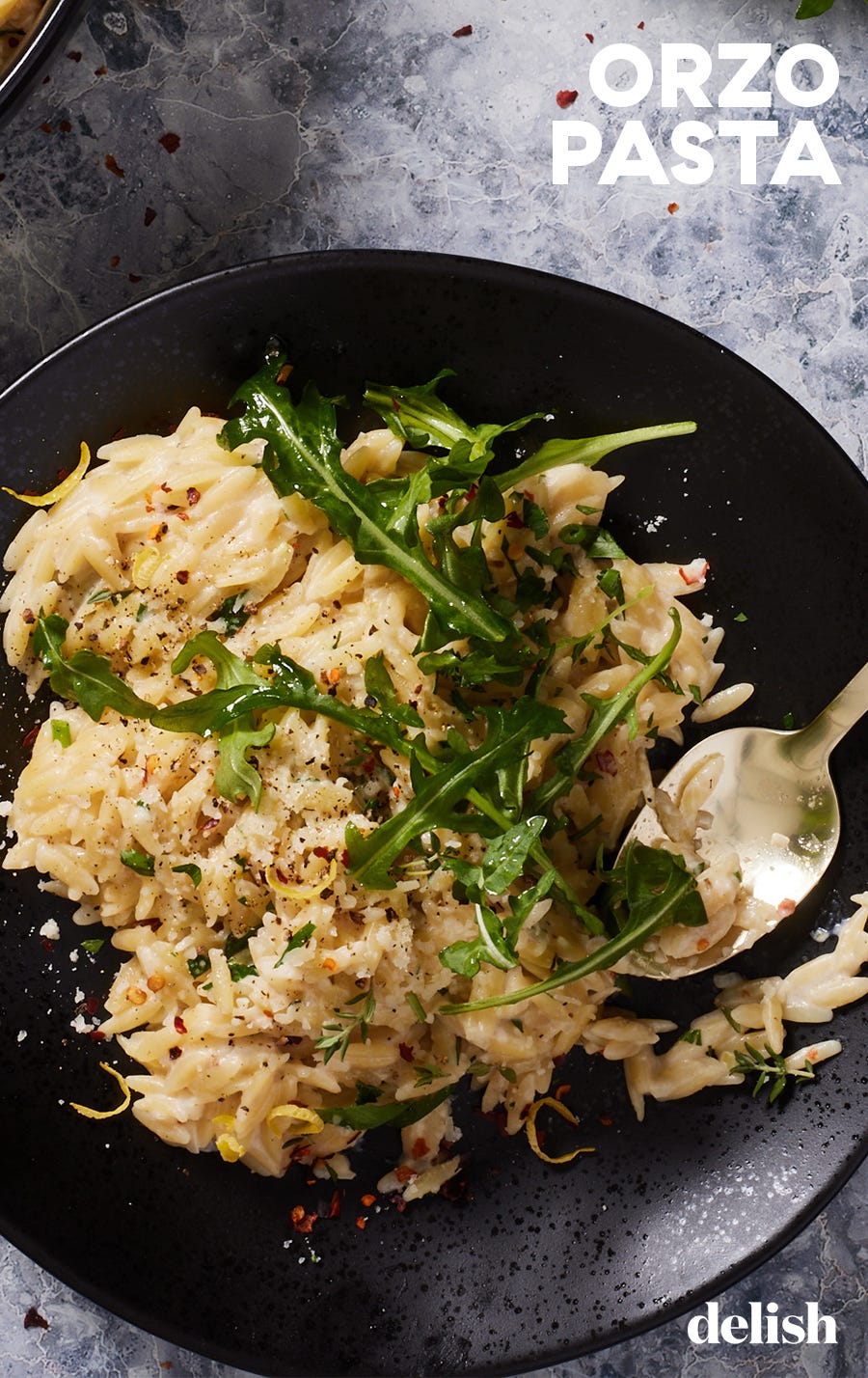 orzo pasta with arugula