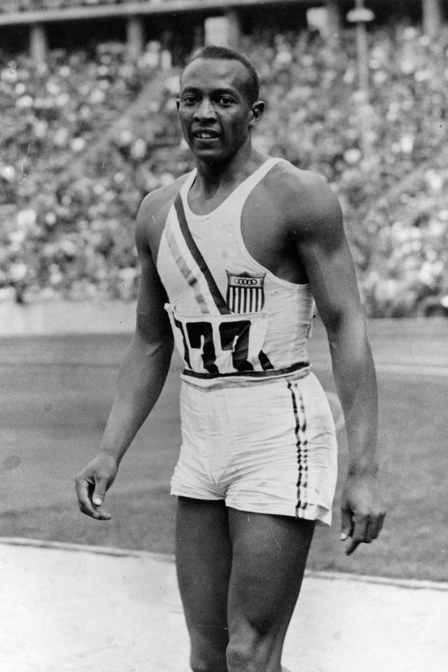 jesse owens at the 1936 olympic games in berlin