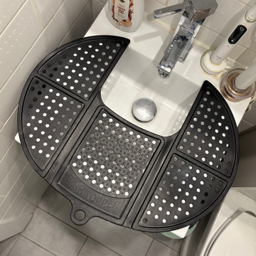 sink topper review- sink topper product shot sink topper mat on my sink sink topper product shot sink topper mat on my sink