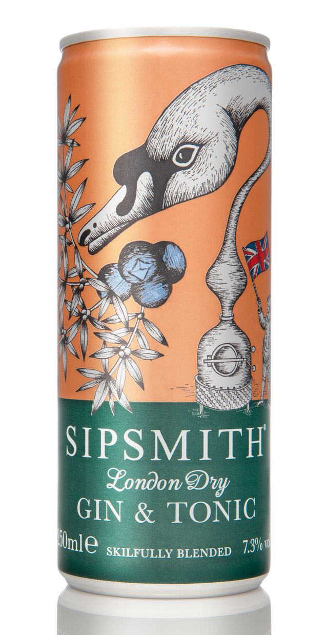 Sipsmith gin in a can