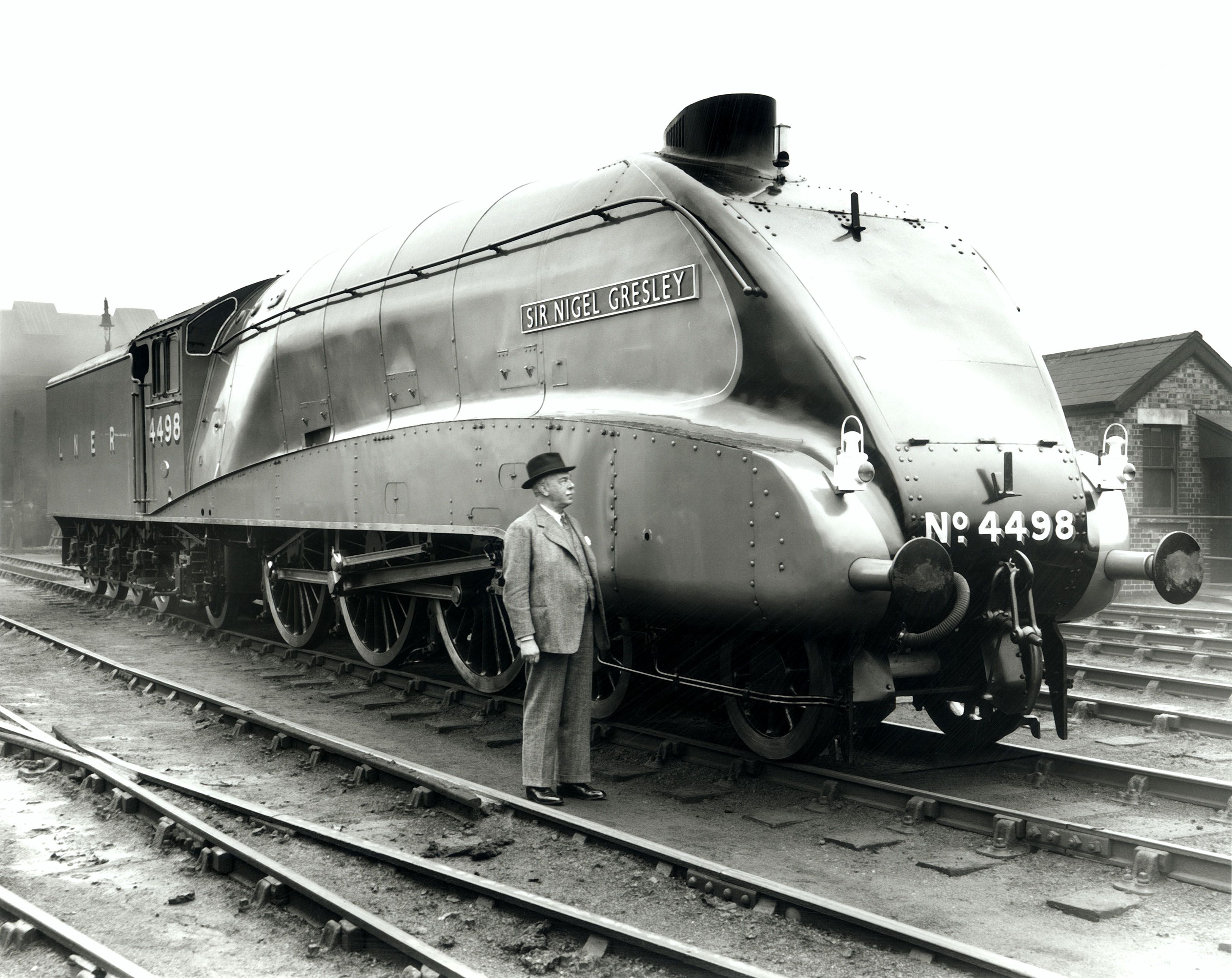 sir h nigel gresley, railway engineer, march 1938