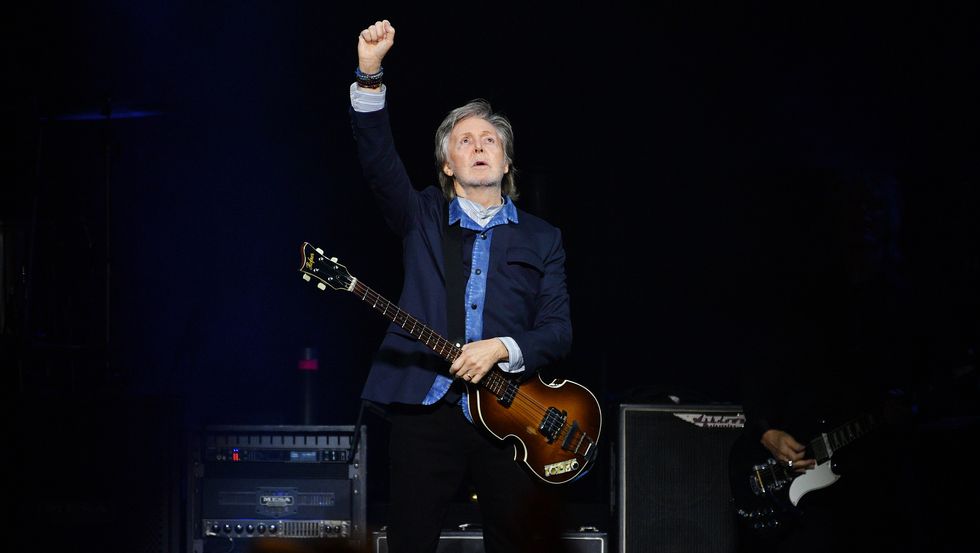 paul mccartney performs at the o2 arena, london