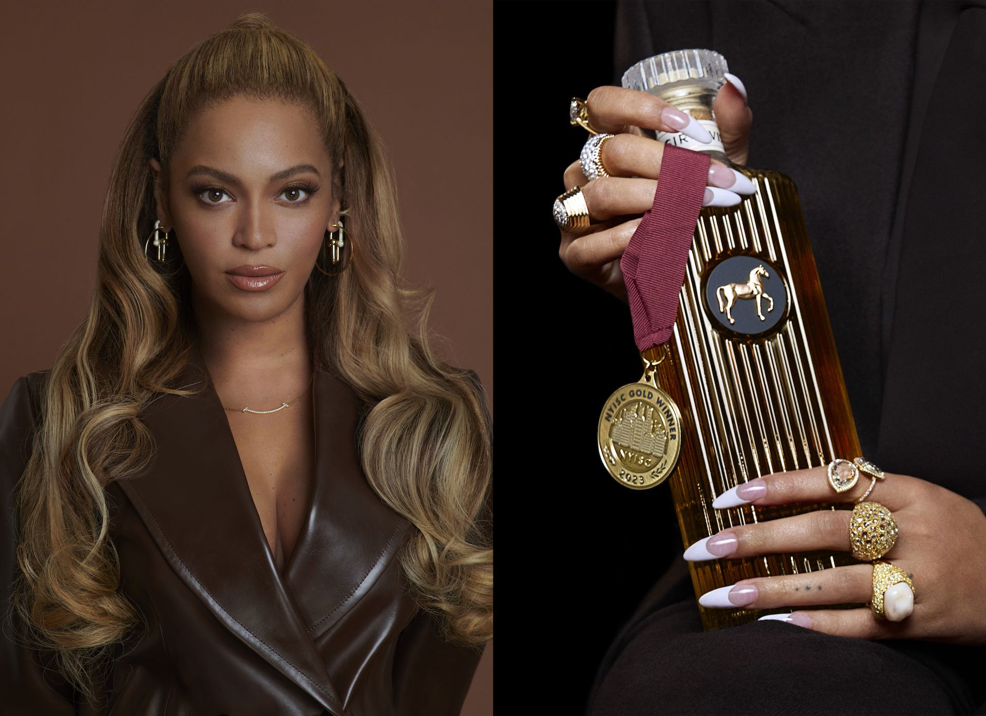 Beyoncé Channels Retro Glamour in a Glittering Gold Sequin Gown