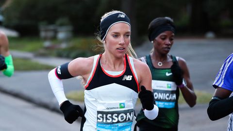 preview for Emily Sisson Misses U.S. Record By 5 Seconds at 2019 Houston Half Marathon