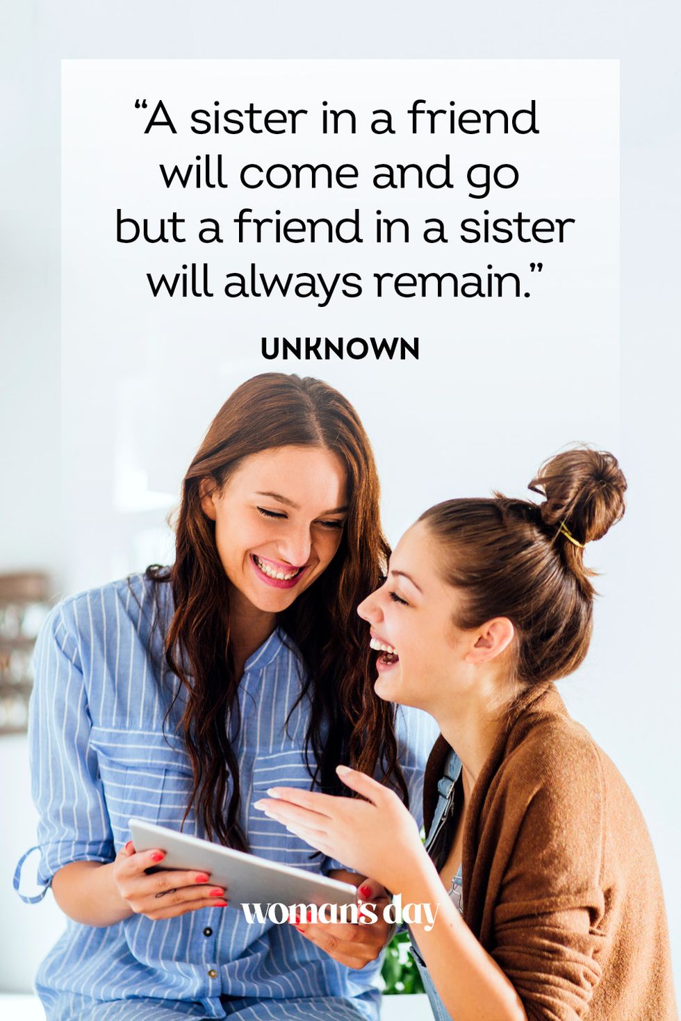 Sister love.  Friends like sisters, Friends like sisters quotes,  Sister quotes