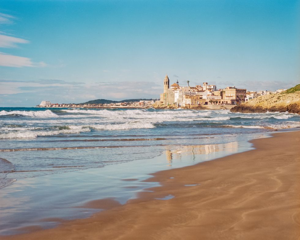 Sitges and the Mediterranean sea
