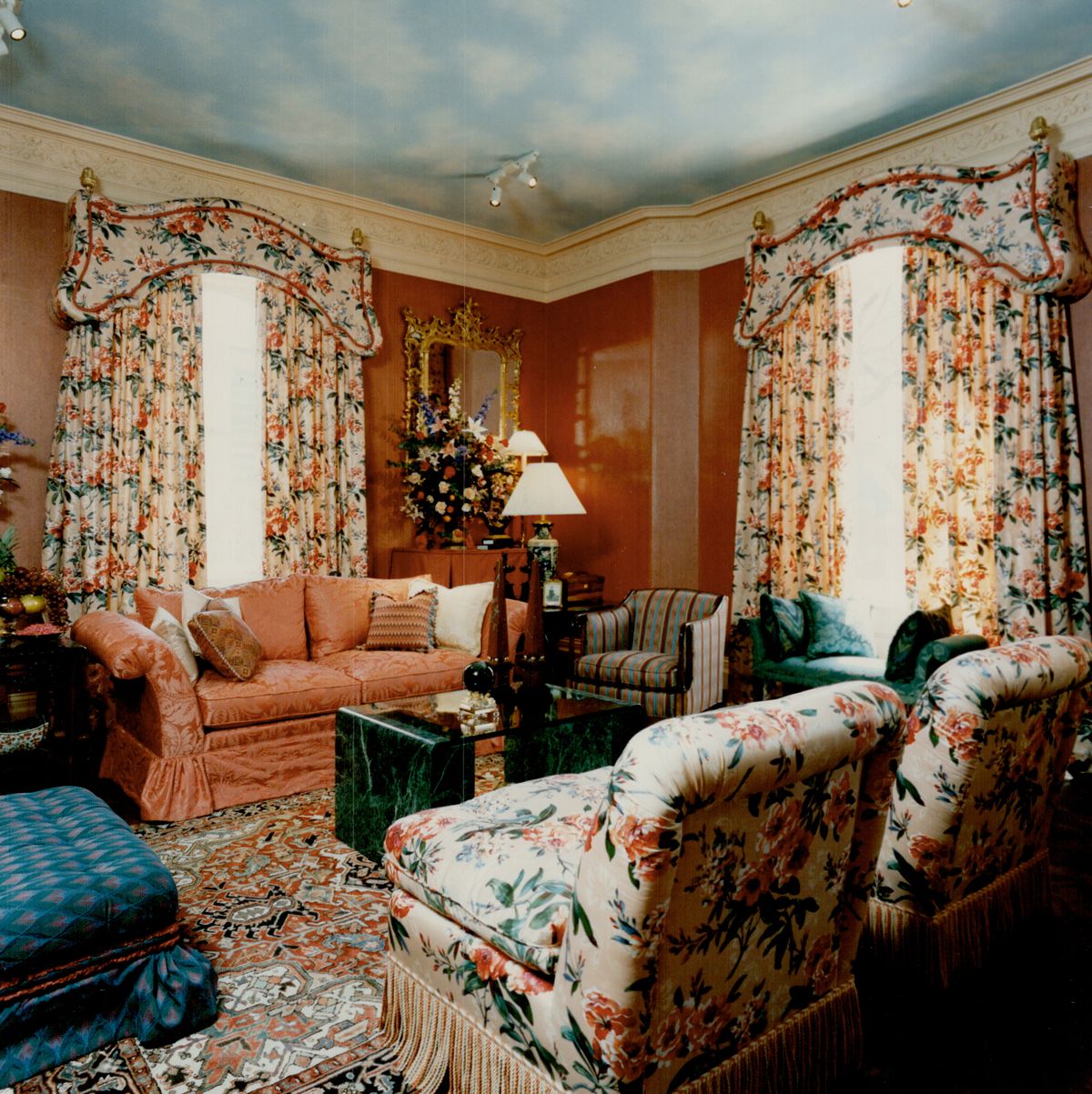 Brown's bedroom: A sitting room designed by Edward Welker interiors Ltd. Was orginally George Brown'
