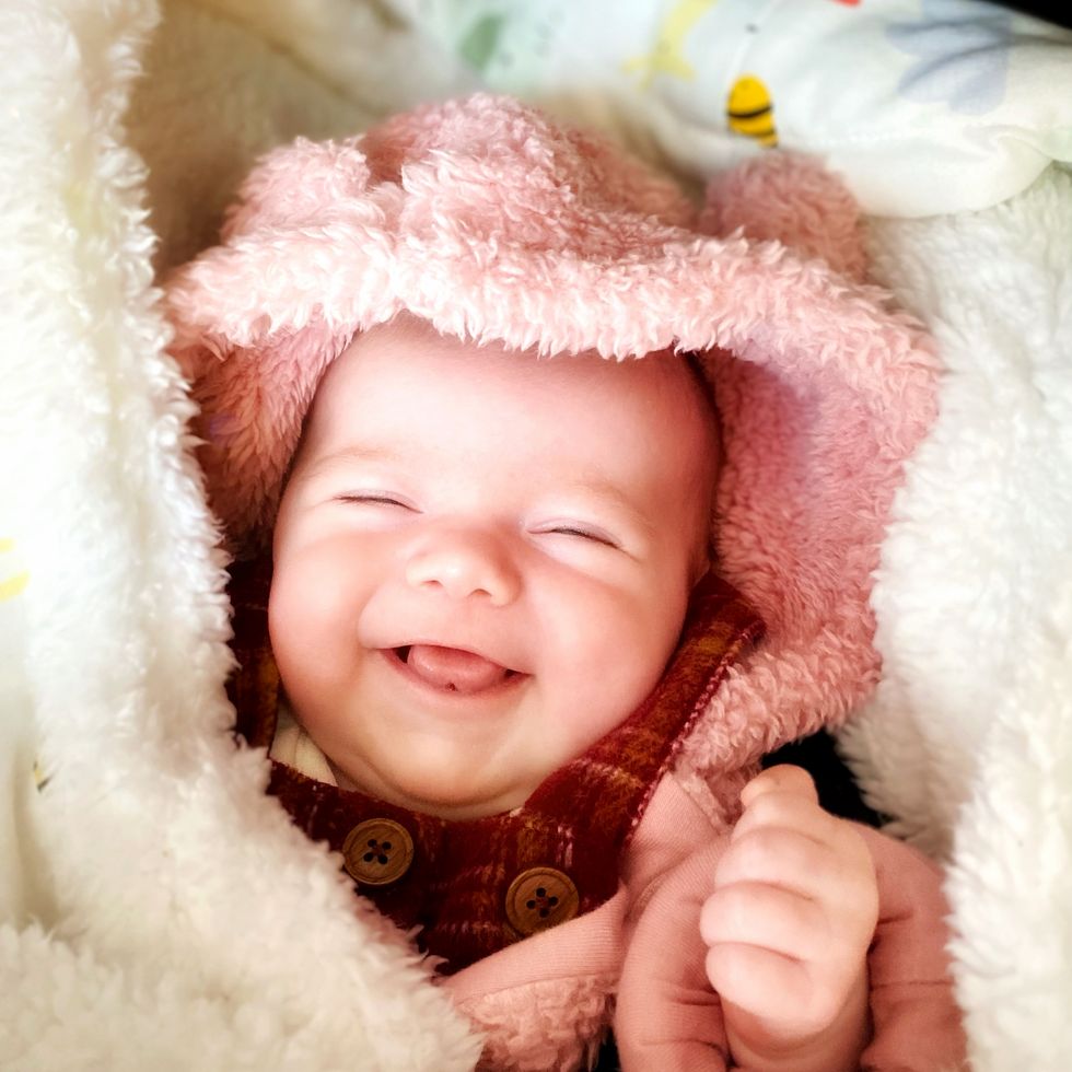 six week old baby girl