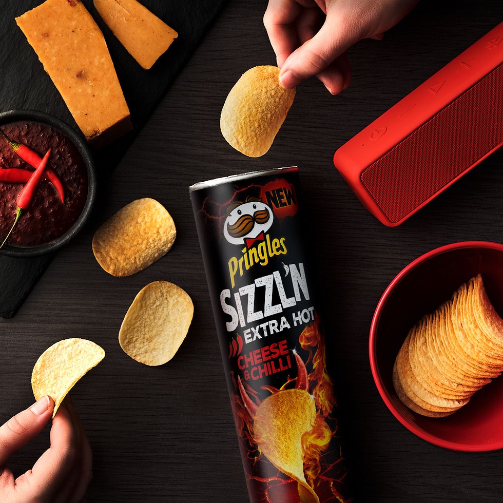 Pringles new Sizzl'N range of spicy twists on classic flavours