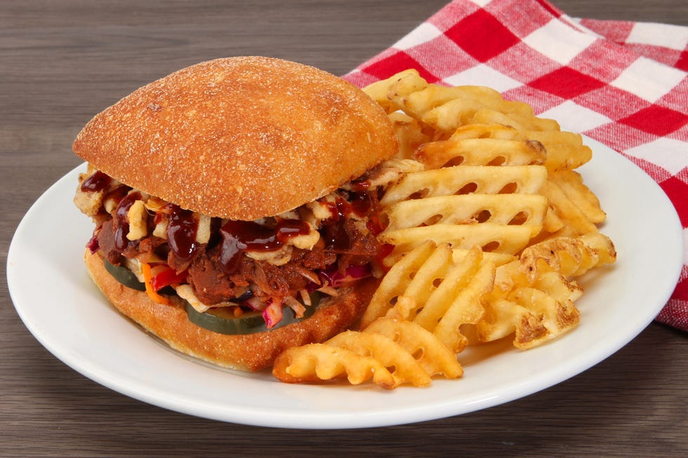 Dish, Food, Cuisine, Junk food, Ingredient, French fries, Fast food, Buffalo burger, Sloppy joe, Kids' meal, 