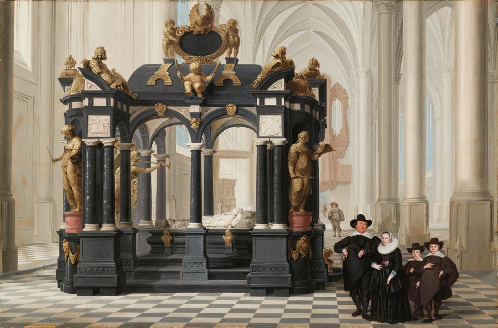 bezoekers praalgraf willem van oranje nieuwe kerk delft