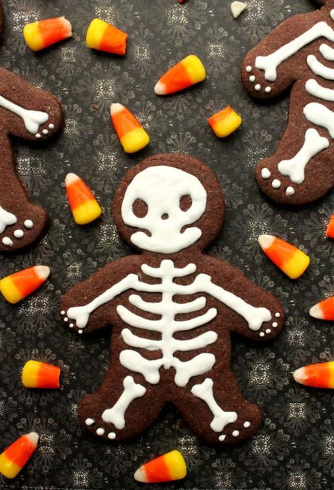 skeleton cut out cookies halloween cookies