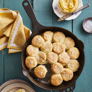 skillet angel biscuits with spicy honey butter