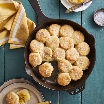 skillet angel biscuits with spicy honey butter