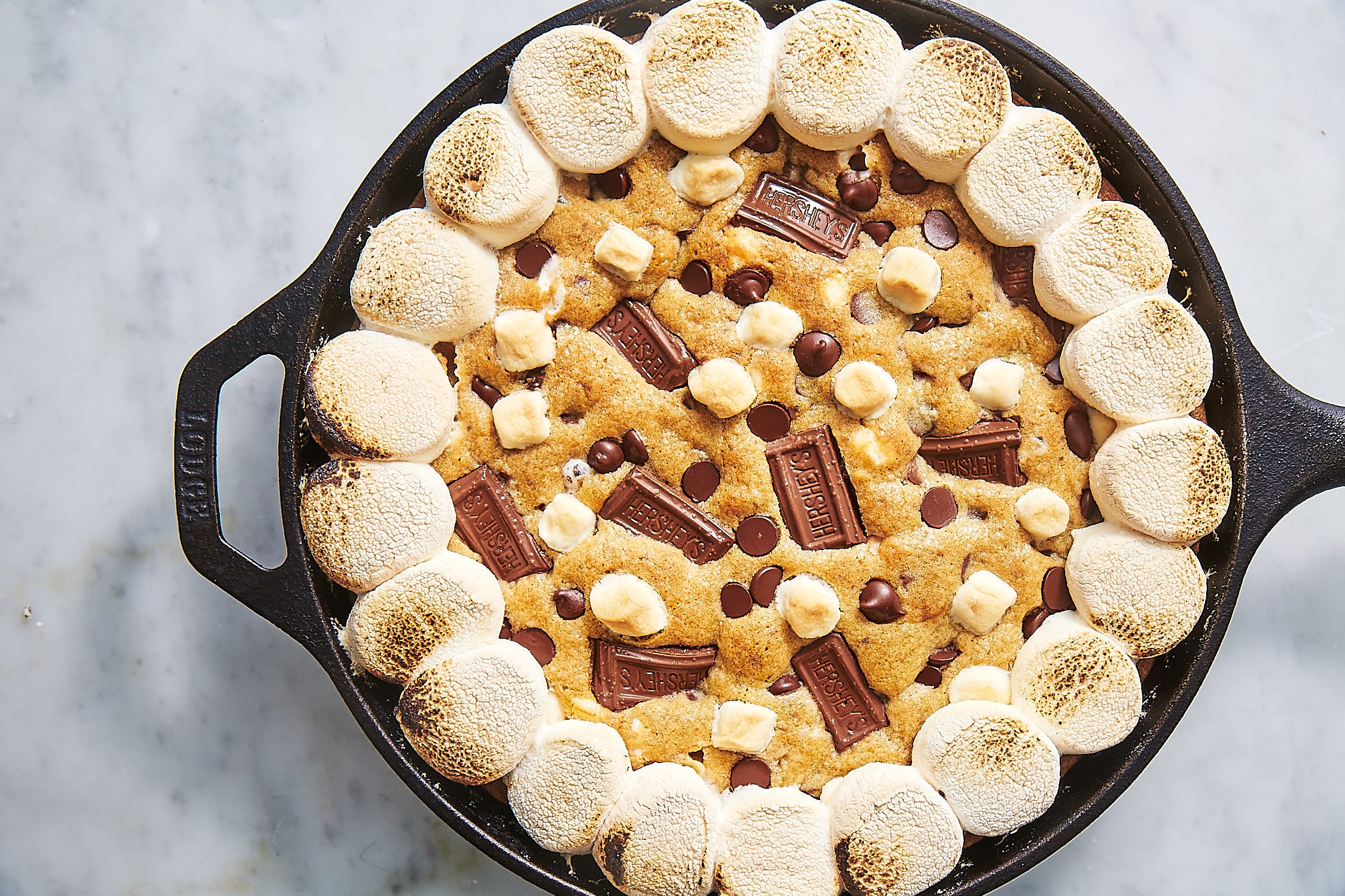 S'mores Skillet Cookie - Girl With The Iron Cast