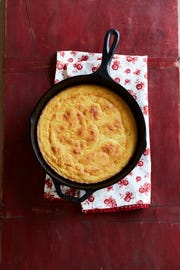 cornbread in a skillet