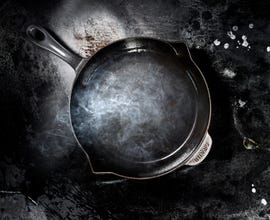 cast iron cooking pan skillet clean care wash how to guide