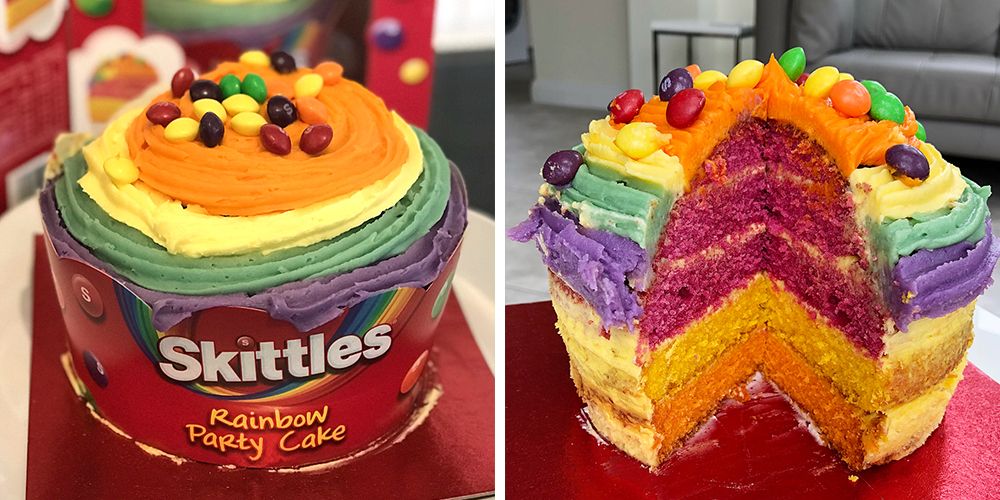 Skittles Cake - Decorated Cake by Sarah's cakes - CakesDecor