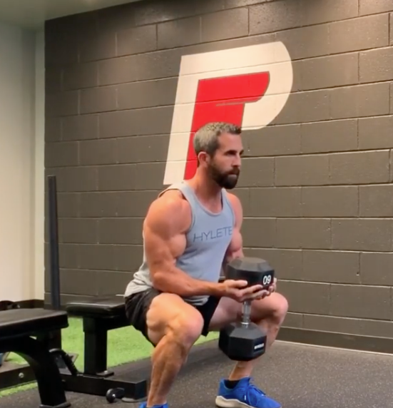 Squat and Curl in 1 Movement to Build Lower and Upper Body Muscle