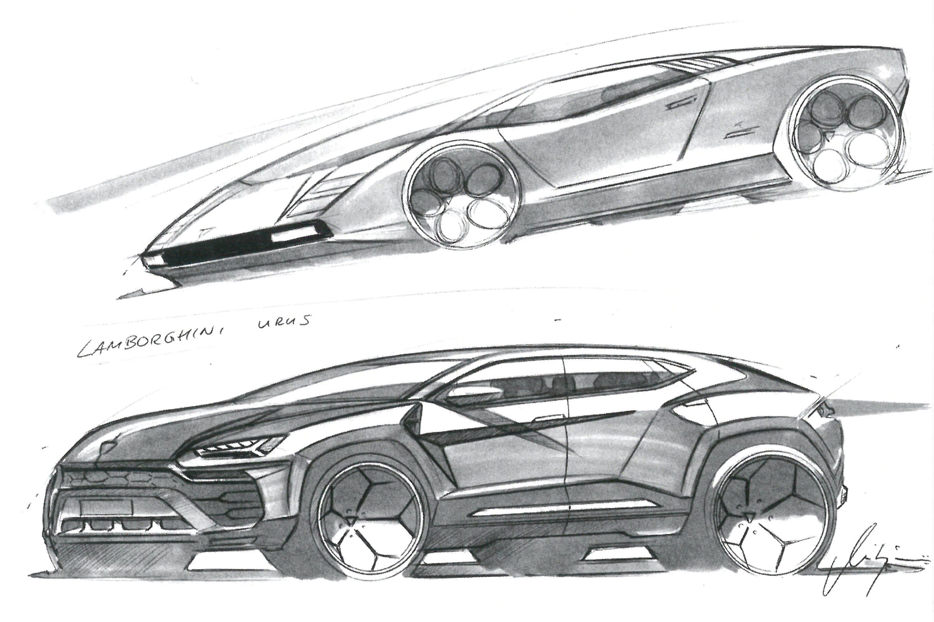2020 Lamborghini SC20 - Design Sketch | Caricos