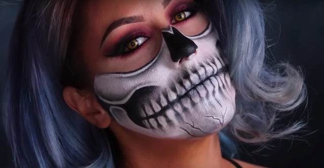 halloween sugar skull face makeup
