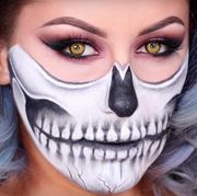 skeleton halloween makeup
