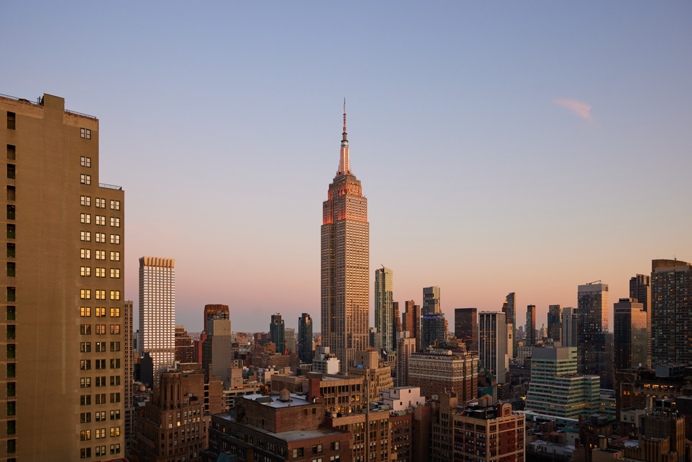 empire state building with tall buildings