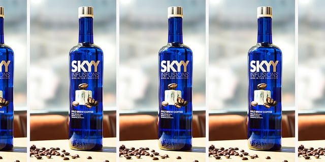 Liqueur, Drink, Distilled beverage, Alcoholic beverage, Bottle, Product, Alcohol, Vodka, Glass bottle, Skyy vodka, 