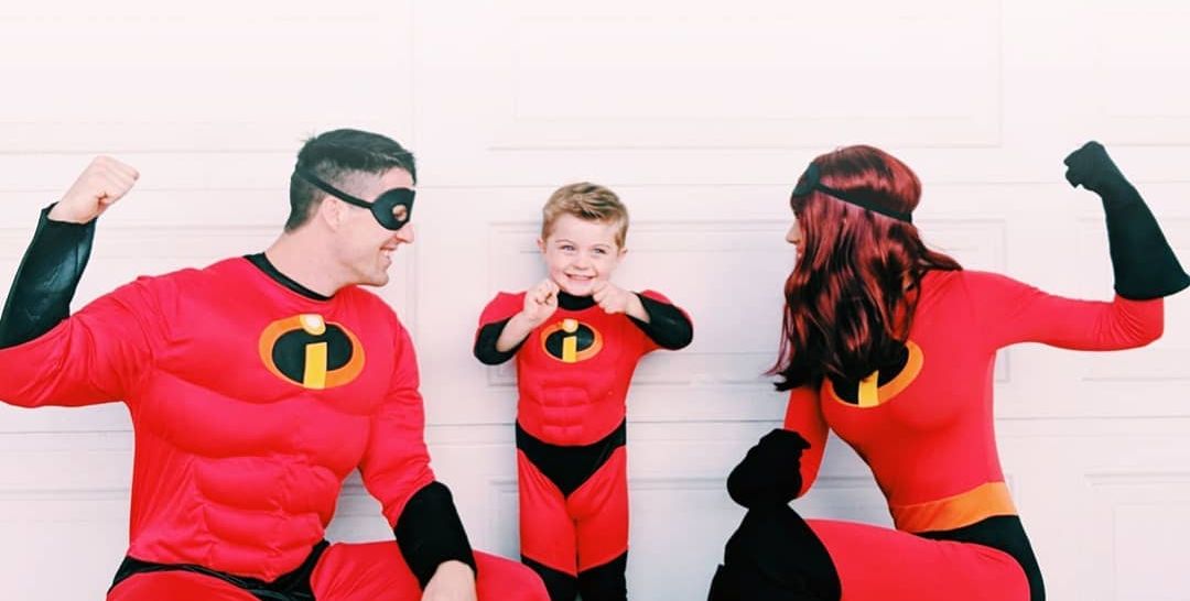 the incredibles costumes for three people